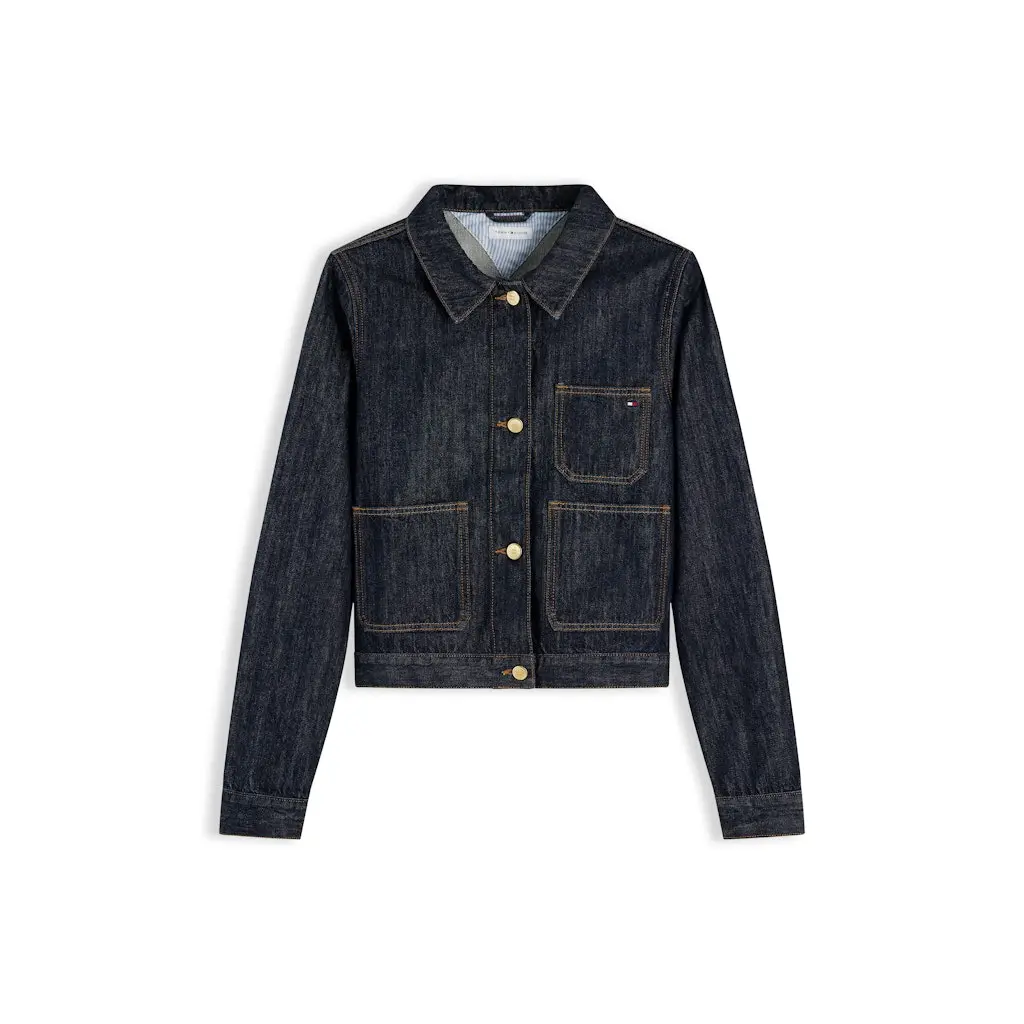 Tommy-Hilfiger-naisten-tummansininen-farkkutakki