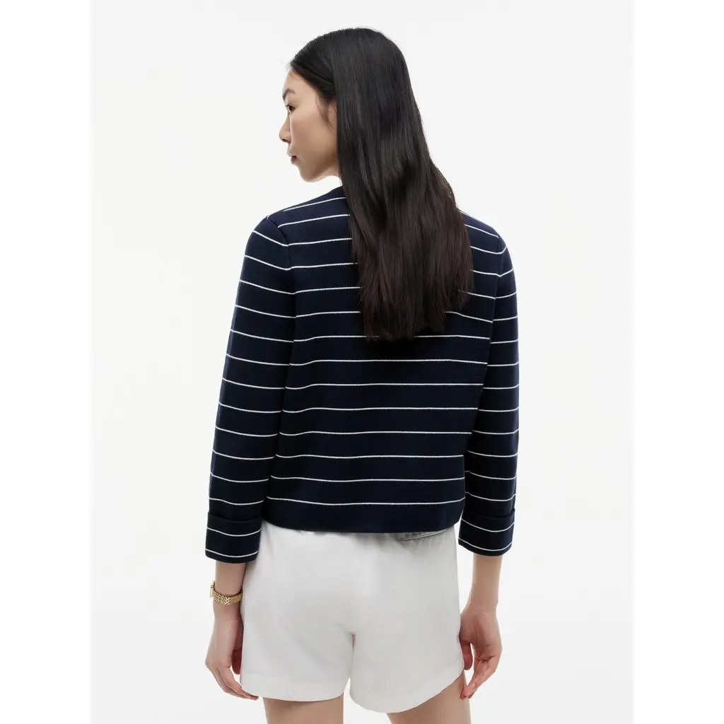 Tommy-Hilfiger_naisten-tummansininen-nappineuletakki-valkoisella-kapealla-raidoituksella