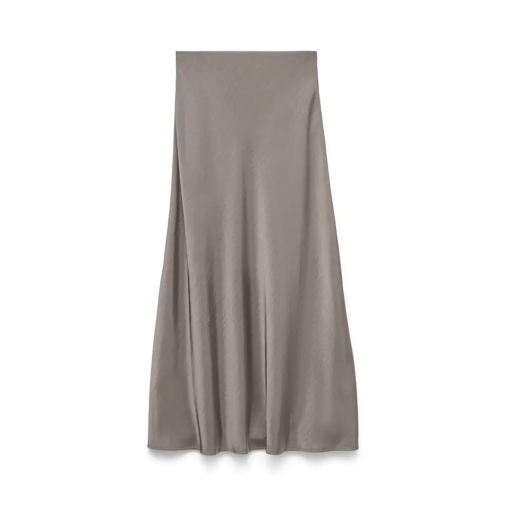 VERO-MODA_beige-naisten-a-linjainen-satiinihame