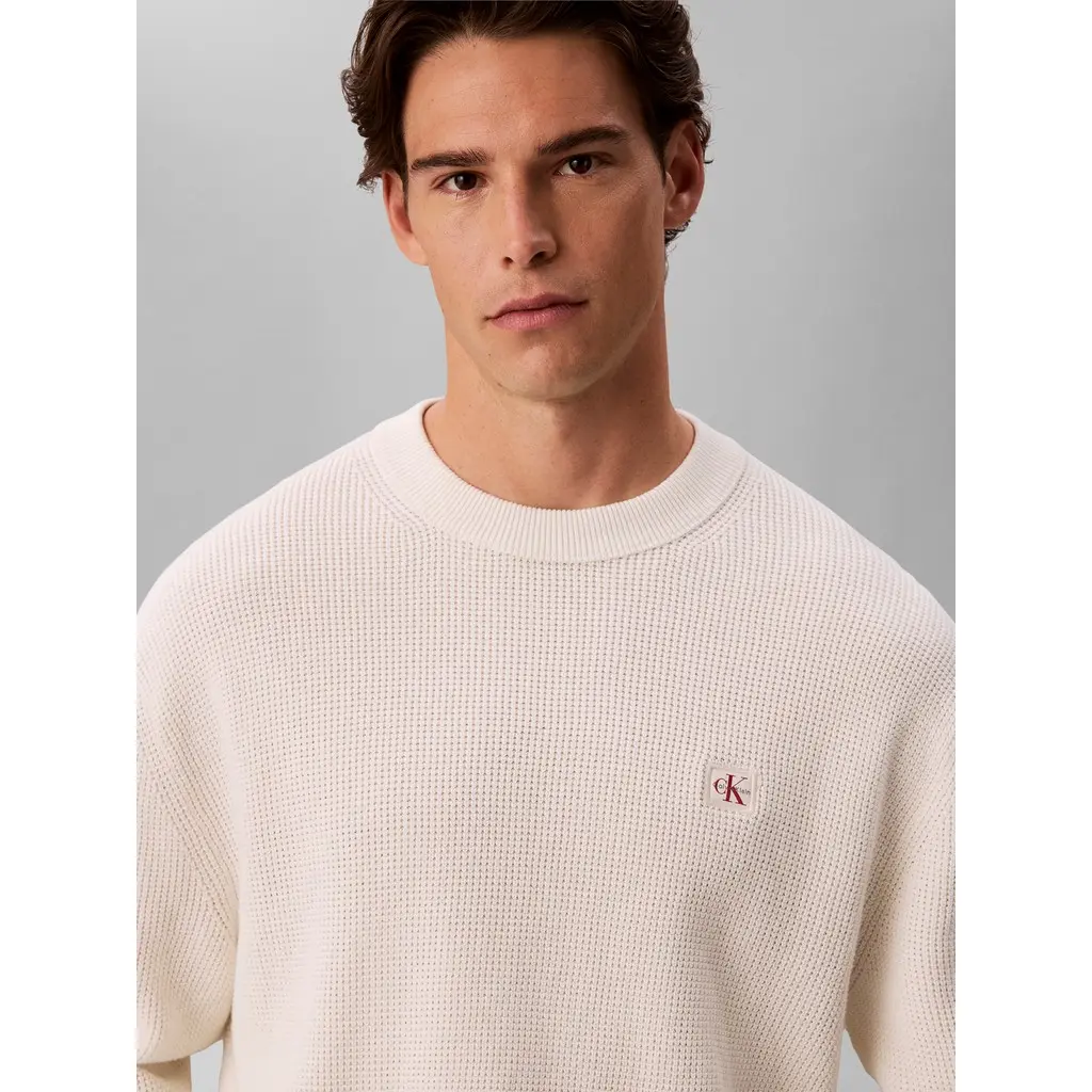 Calvin-Klein-luonnonvalkoinen-miesten-puuvillaneule