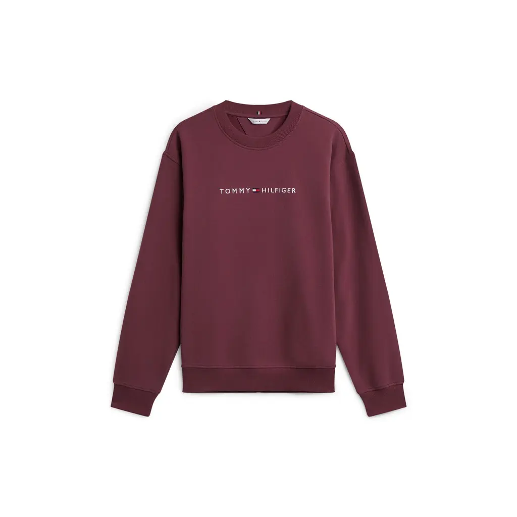 Tommy-Hilfiger-naisten-ruskean-savyinen-yksivarinen-rento-collegepaita