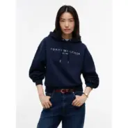 Tommy-Hilfiger_naisten-tummansininen-logohuppari