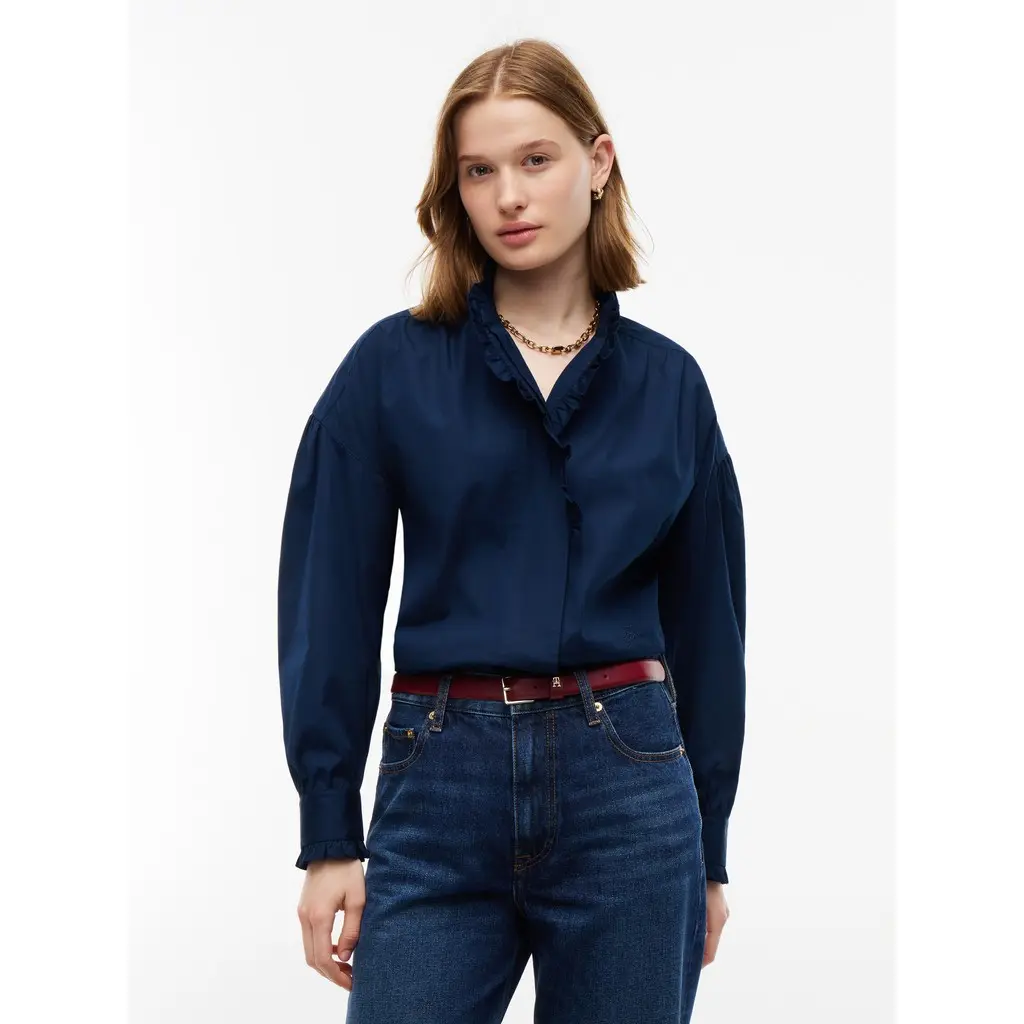 Tommy-Hilfiger_naisten-tummansininen-pitkahihainen-paitispusero