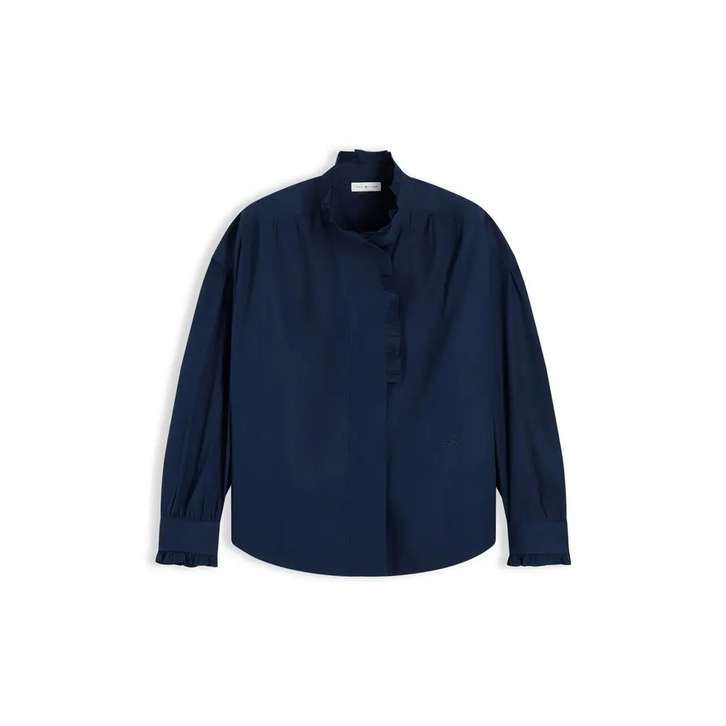 Tommy-Hilfiger_naisten-tummansininen-pitkahihainen-paitispusero