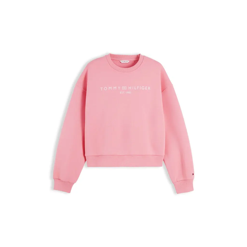 Tommy-Hilfiger_naisten-vaaleanpunainen-logocollegepusero