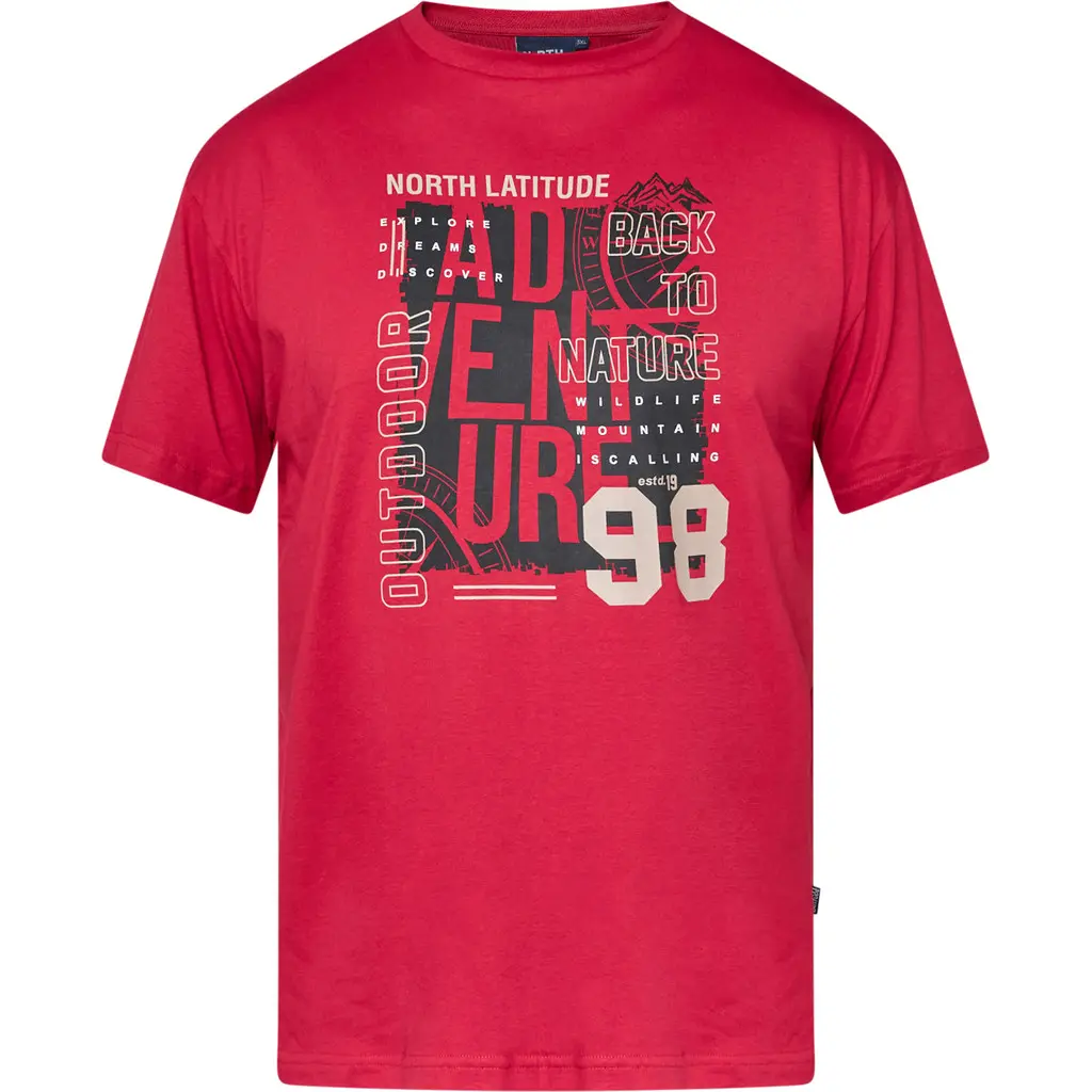 All-size-miesten-pluskoon-punainen-printtit-paita
