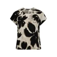 BETTY-BARCLAY-naisten-beige-ruskea-musta-kukkakuvioinen-printtipaita-strassikoristeella