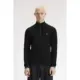 Fred-Perry-miesten-musta-neulepaita-pystykauluksella-ja-puoli-vetoketjulla-K8557