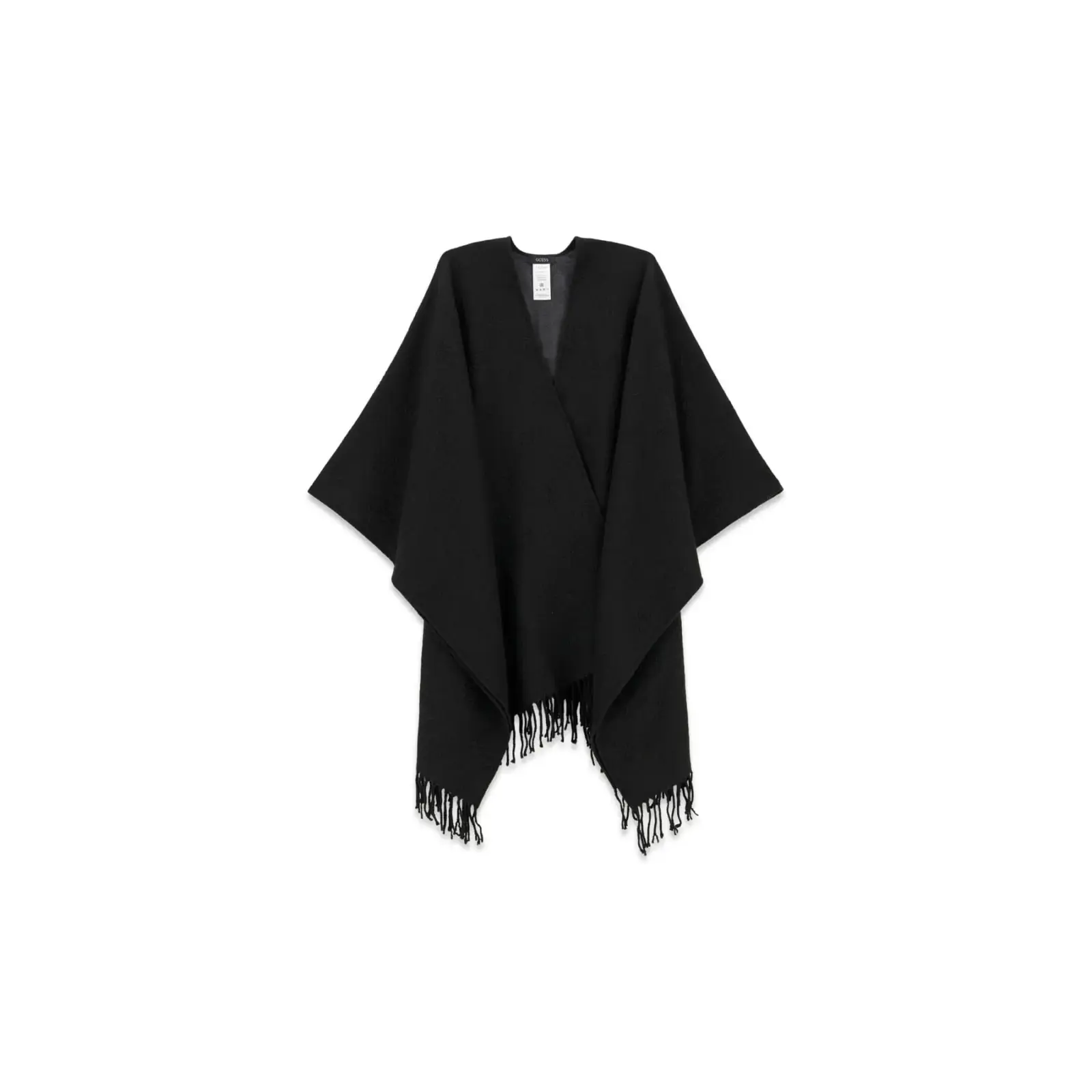Guess-naisten-musta-neuleponcho-viitta