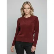 Hegler-naisten-viininpunainen-chenille-neulepusero-Eleonore