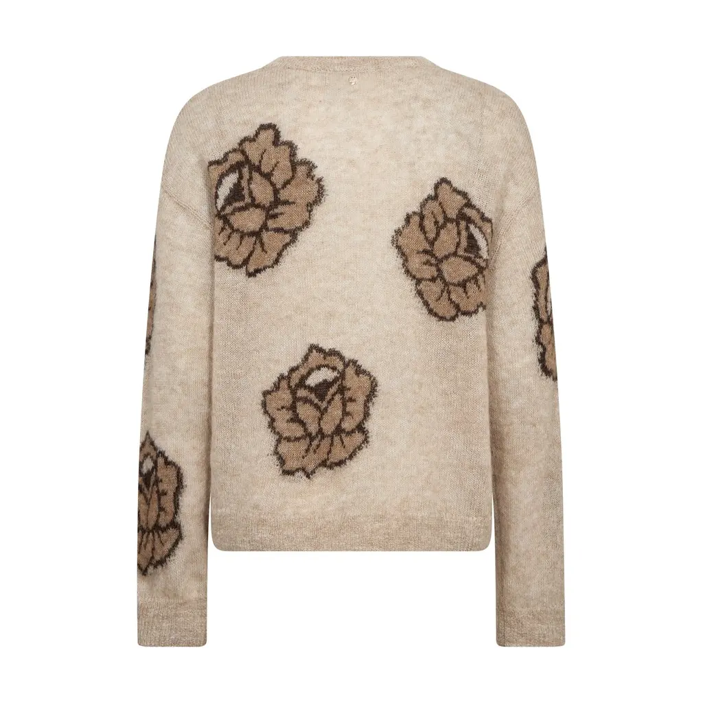 MOS-MOSH-naisten-beige-villa-mohair-sekoitteinen-pehmea-beige-kukkaneule