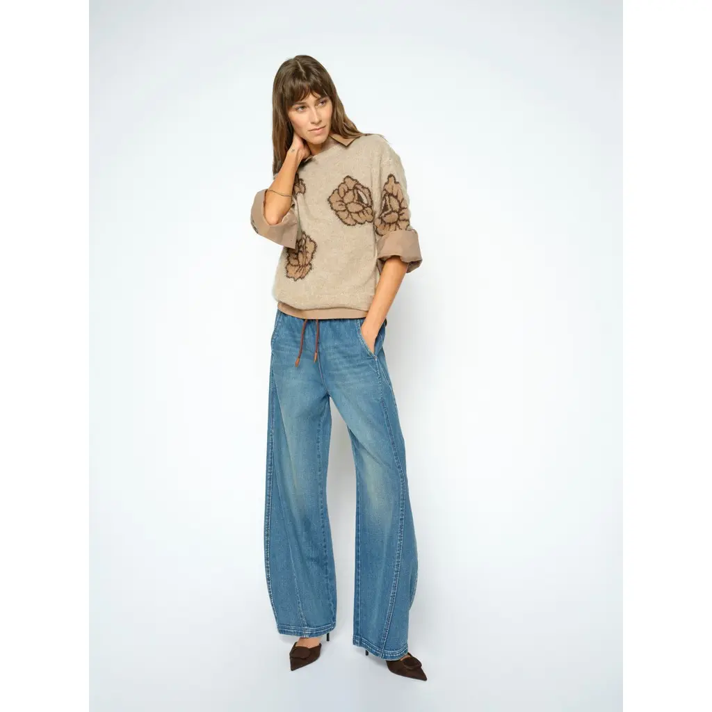 MOS-MOSH-naisten-beige-villa-mohair-sekoitteinen-pehmea-beige-kukkaneule