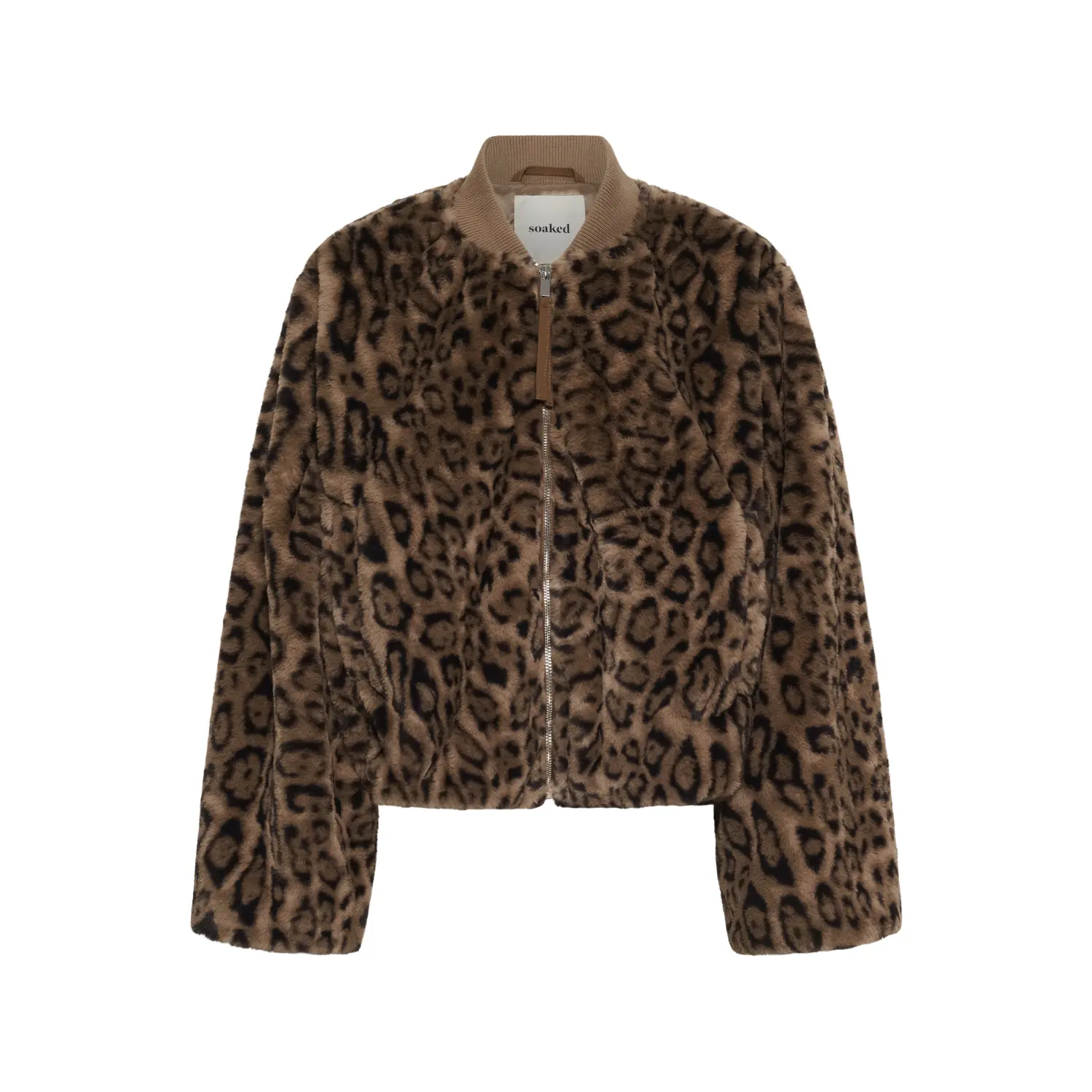 Soaked-in-Luxuy-naisten-leopardikuvioinen-lyhyt-pussihelmainen-leoparditakki