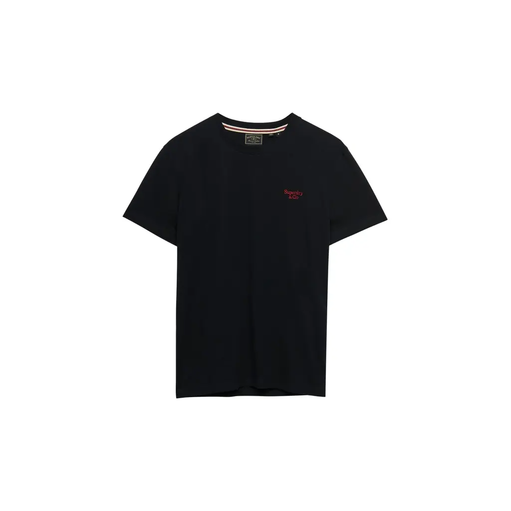 Superdry-miesten-yksivarinen-puuvillainen-t-paita-punaisella-superdry-logolla