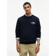 Tommy-Hilfiger-miesten-tumamnsininen-collegepaita-logolla