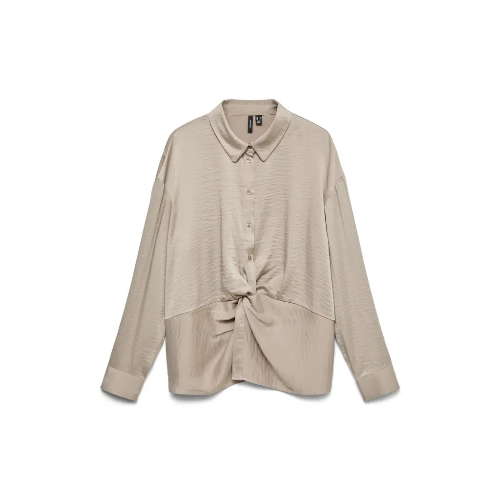 VERO-MODA-beige-kangaspaita-solmuyksityiskohdalla
