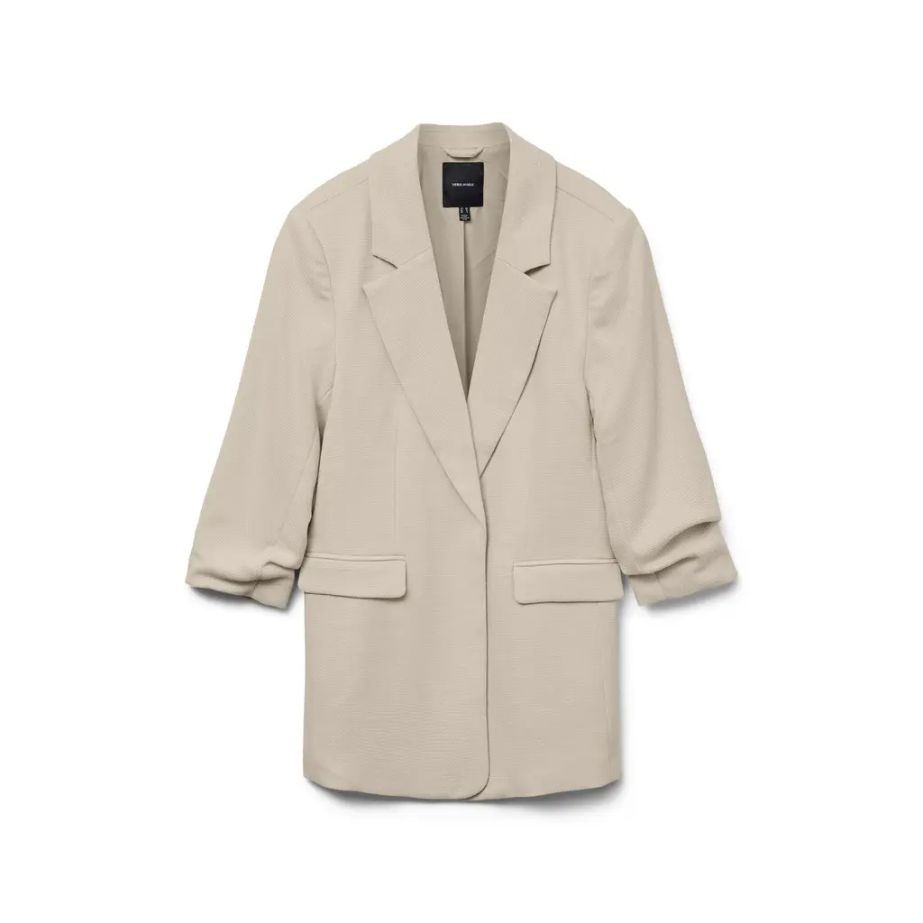 VERO-MODA-naisten-beige-rento-oversize-blazeri-vajaamittaisilla-hihoilla