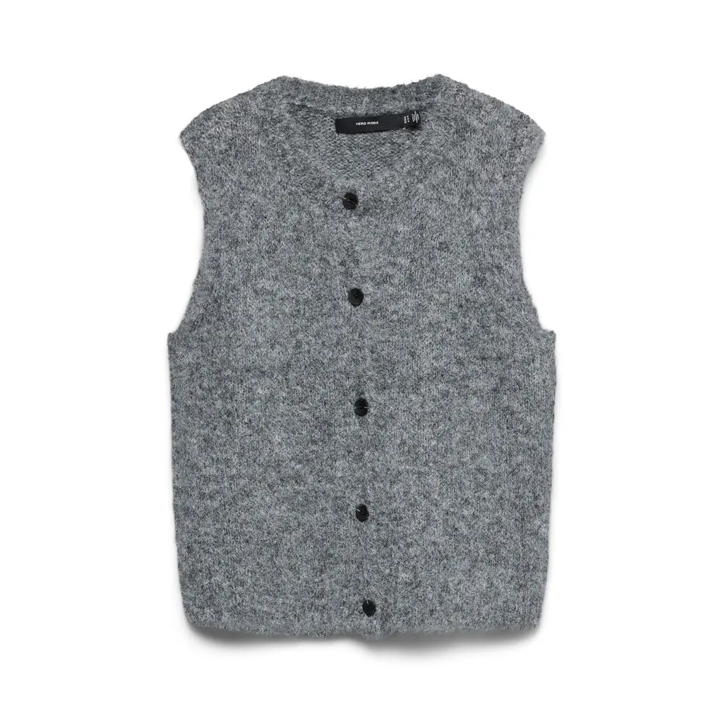 VERO-MODA-naisten-harmaa-nappineuleliivi
