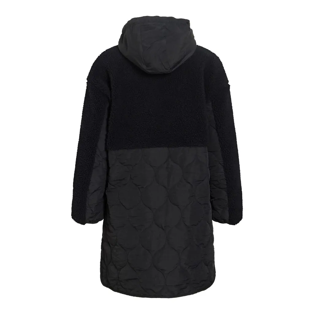 VILA-musta-teddytakki-tikkihelmalla-naisille