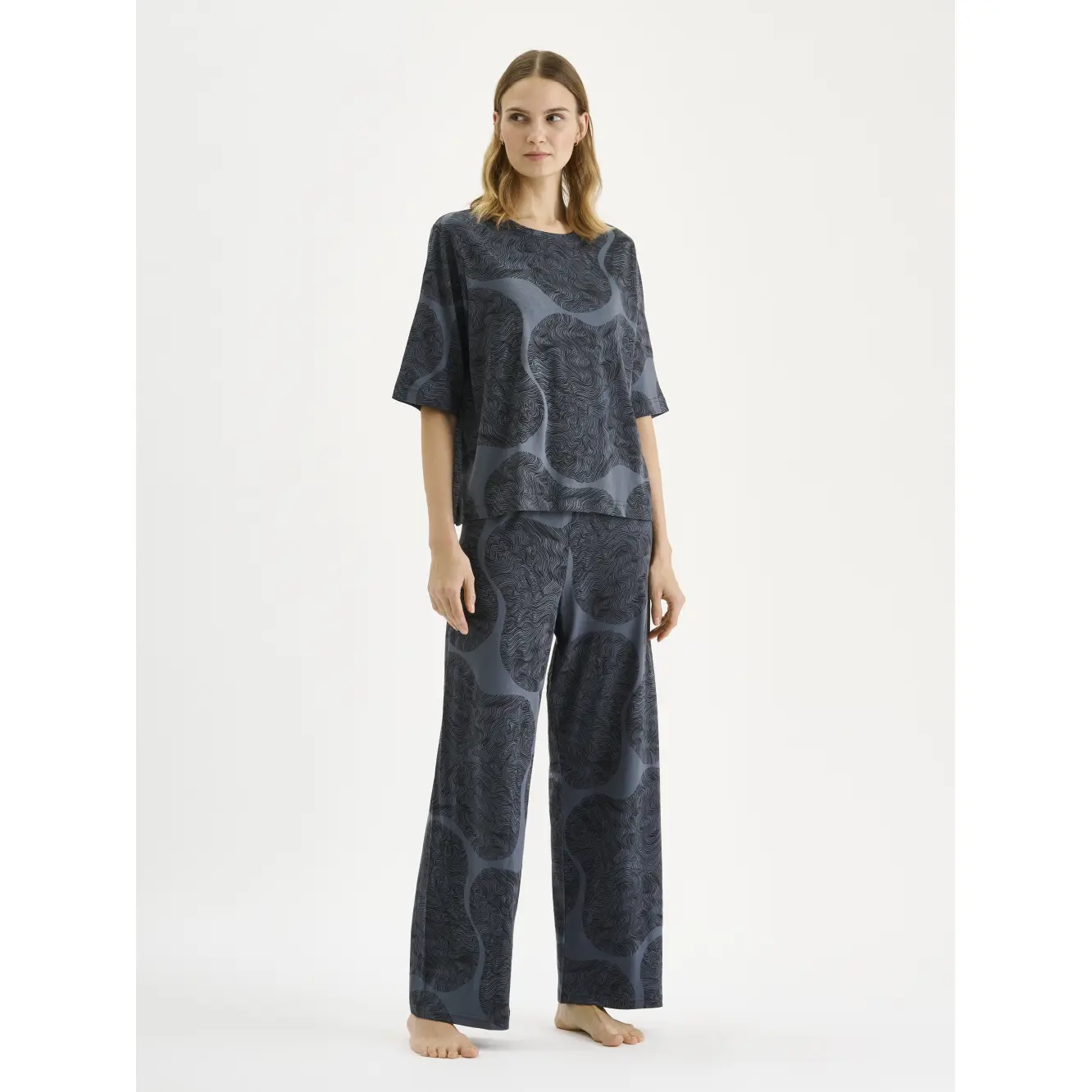 29597-Nanso-Naisten-pyjama-housut-Paasi-1333-tummanharmaa-