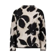 BETTY-BARCLAY-naisten-kukallinen-ruskea-beige-neule-strassein