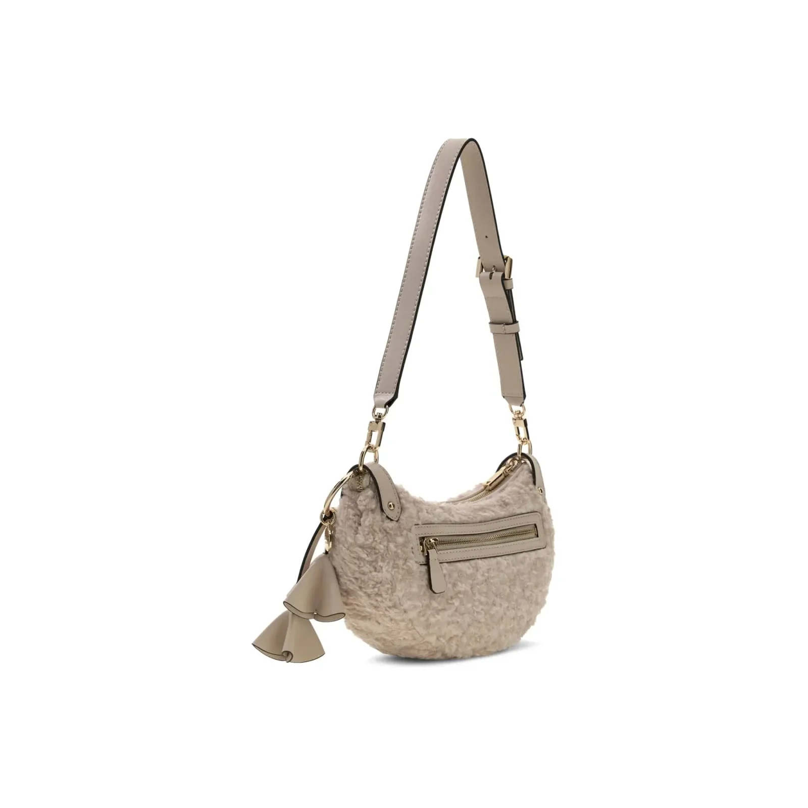 Guess-naisten-beige-kaareutuva-teddylaukku-koristeilla