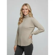 Hegler-naisten-beige-pooloneulepusero-sivunapeilla-Genua