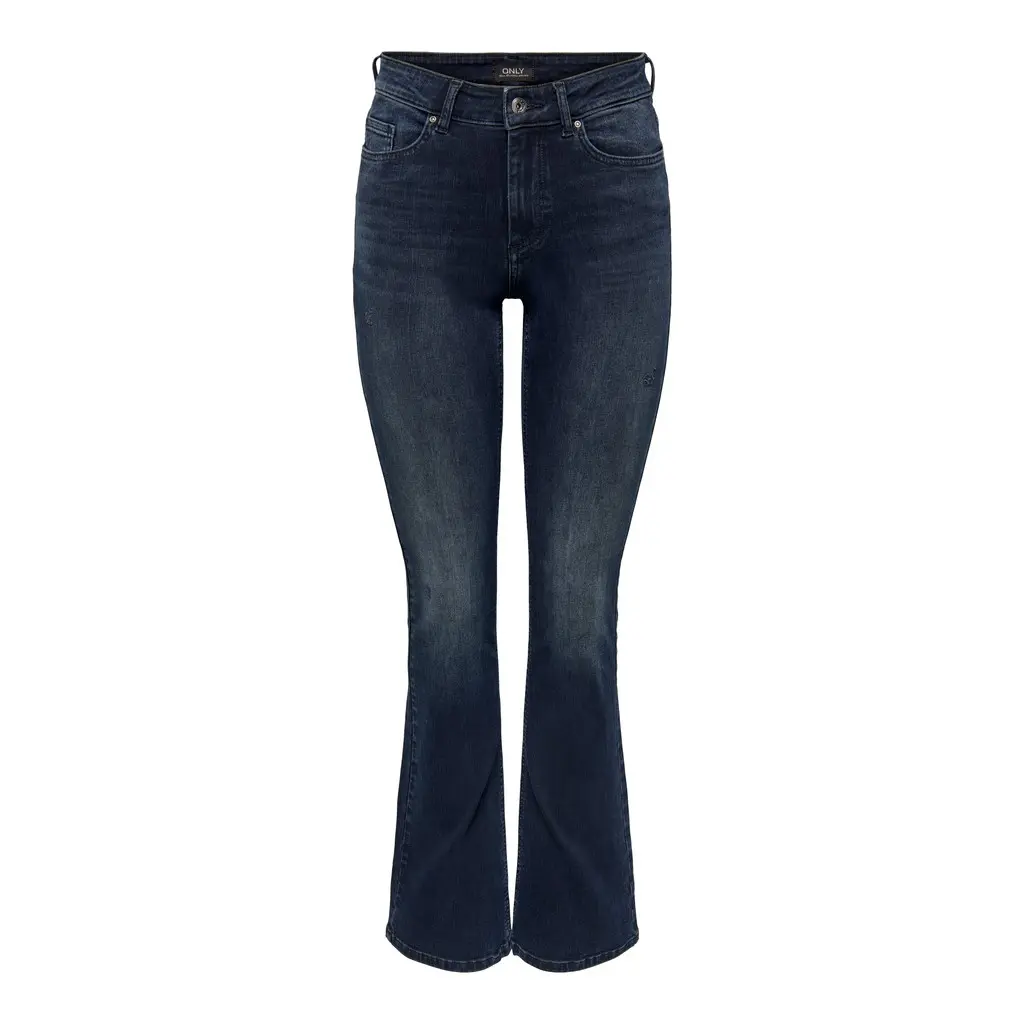 ONLY-tummansiniset-joustavat-naisten-bootcut-farkut-keskikorkealla-vyotarolla