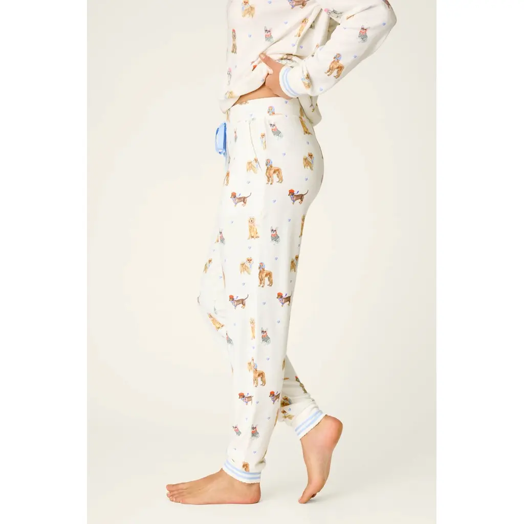 pehmeat-koiraprintti-pyjamahousut