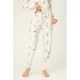 PJ-Salvage-naisten-luonnonvalkoiset-pyjamahousut-olohousut-koiraprintilla
