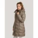 Reset-naisten-keskipitka-hupullinen-beige-untuvatakki-Nagoya