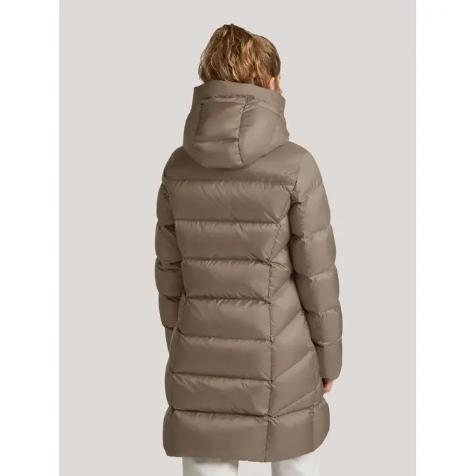 Reset-naisten-keskipitka-hupullinen-beige-untuvatakki-Nagoya