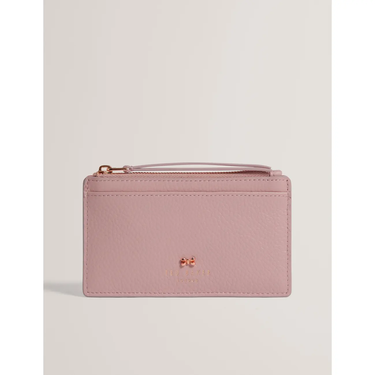 Ted-Baker-nahkainen-vaaleanpunainen-korttilompakko