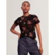 Ted-Baker-naisten-musta-ruusukuvioinen-t-paita