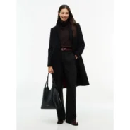 Tommy-Hilfiger-naisten-musta-villakangastakki