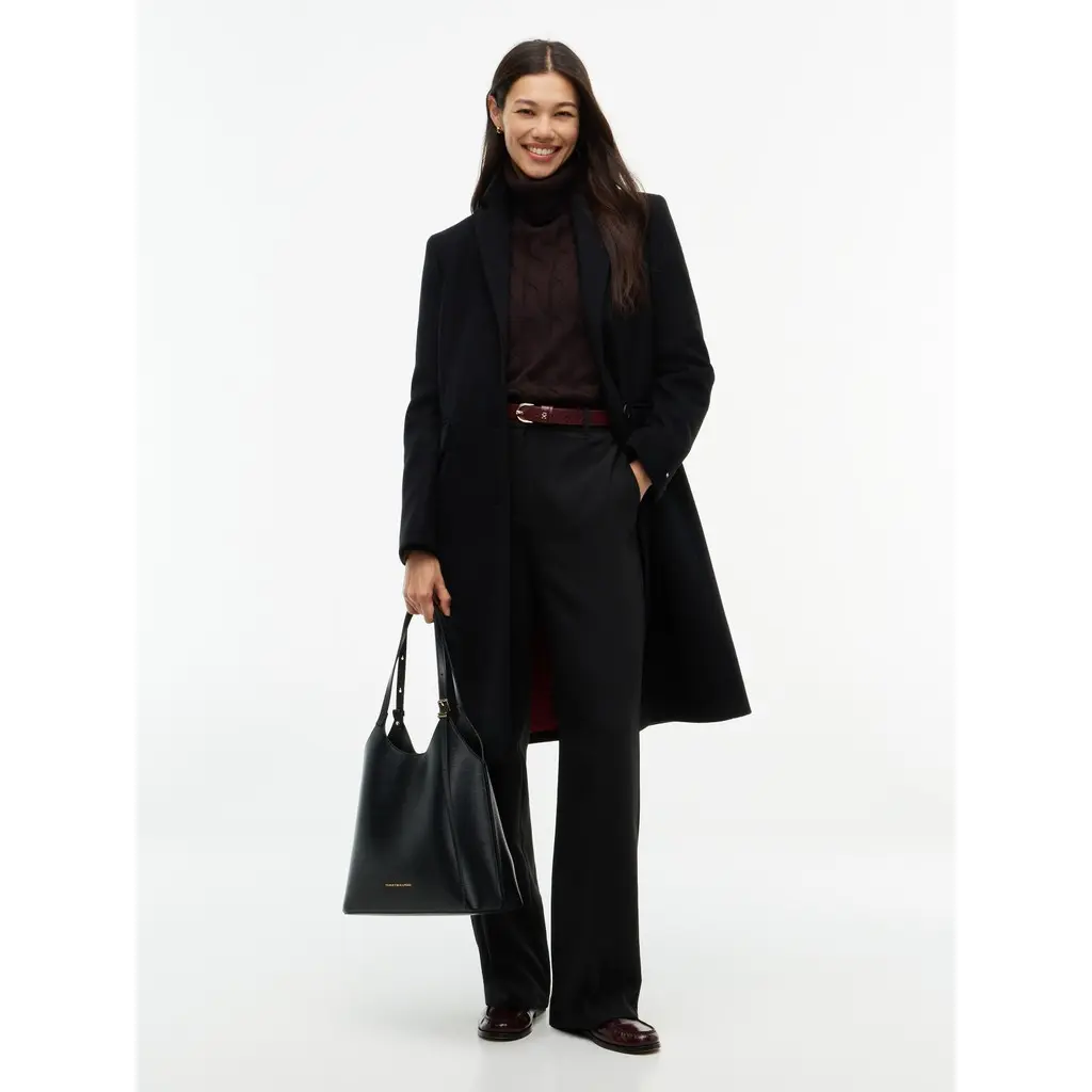 Tommy-Hilfiger-naisten-musta-villakangastakki