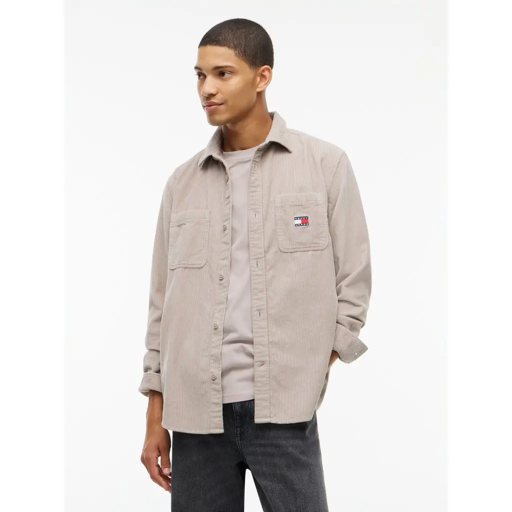 Tommy-Jeans-miesten-beige-samettipaitatakki