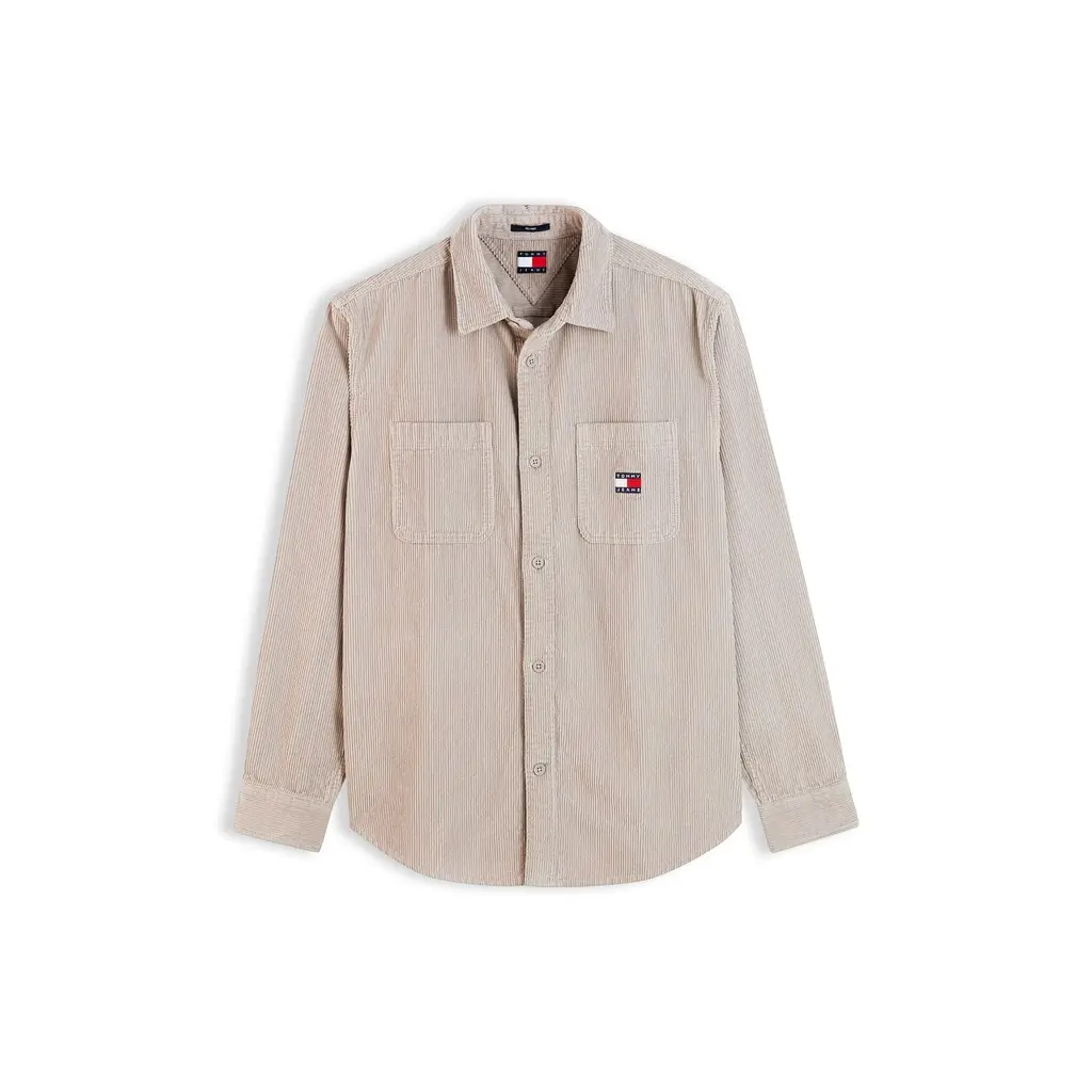 Tommy-Jeans-miesten-beige-samettipaitatakki
