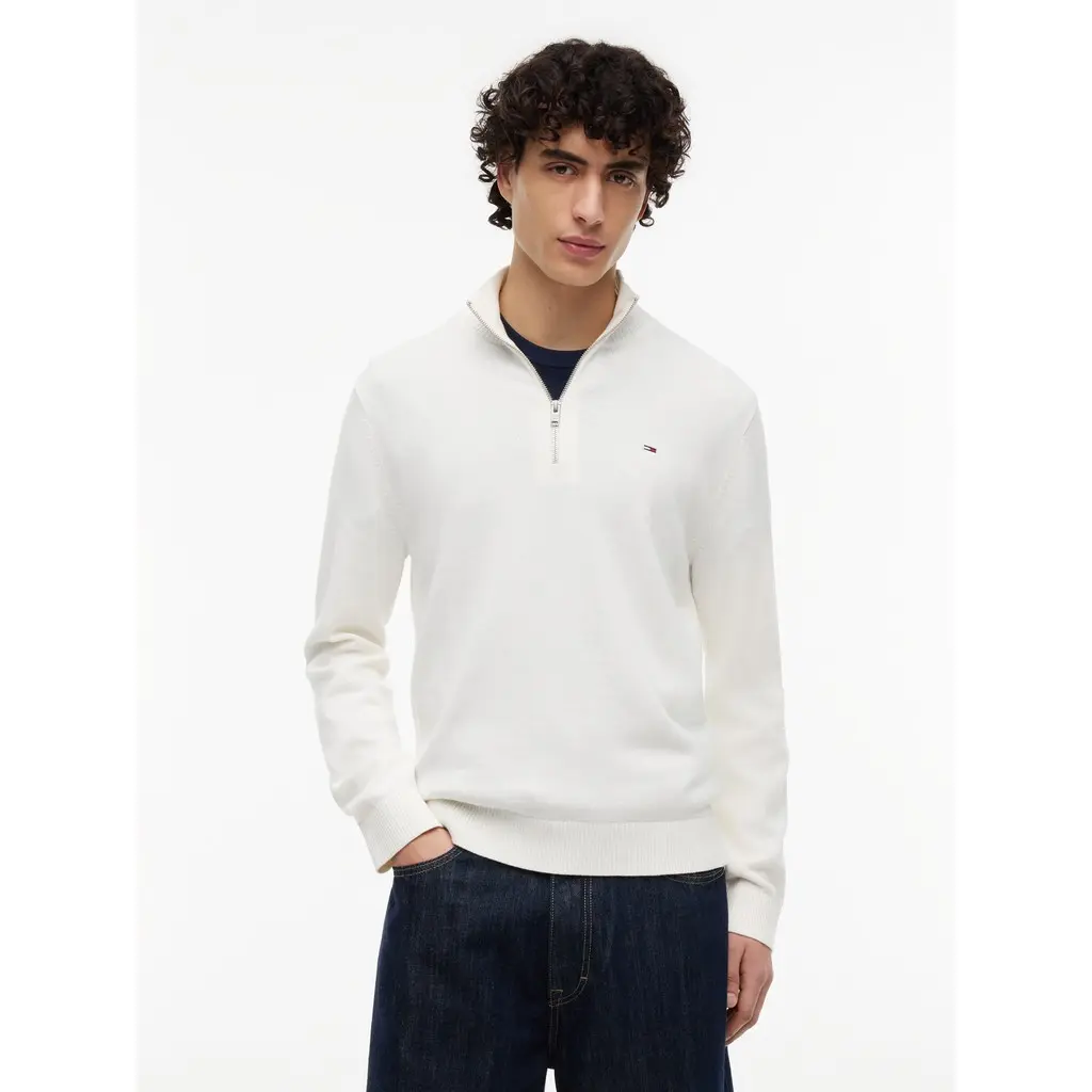 Tommy-Jeans-miesten-luonnonvalkoinen-ohut-neule-pystykauluksella-ja-puolivetoketjulla