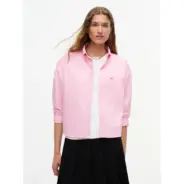 Tommy-Jeans-naisten-rento-pinkki-kauluspaita-lyhyella-mitoituksella