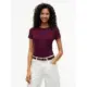 Tommy-Jeans-naisten-ribbi-t-paita-viininpunaisena