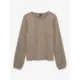 VERO-MODA-naisten-beige-kimalteleva-trikoopaita-pitkilla-hihoilla