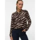 VERO-MODA-naisten-ruskea-beige-kuvioinen-naisten-viskoosikauluspaita