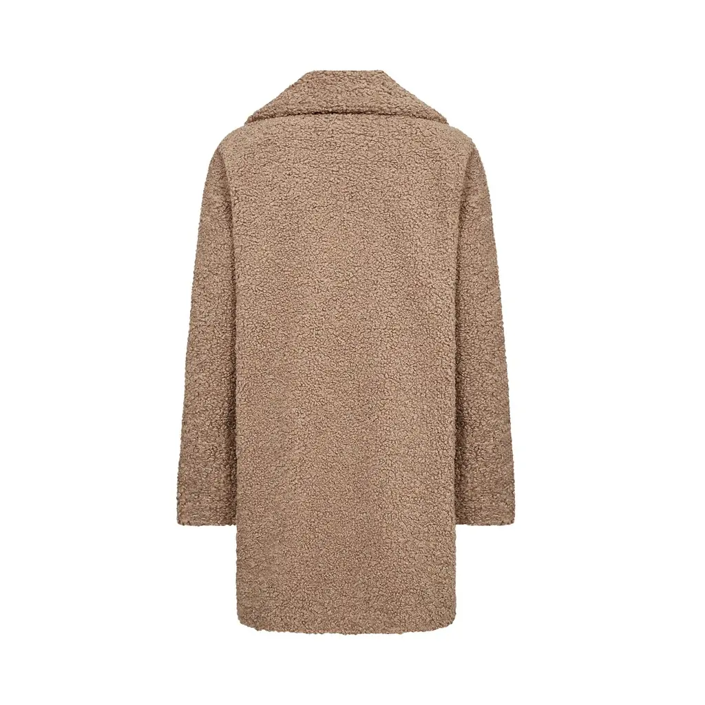 soyaconcept-naisten-beigen-savyinen-pehmea-teddytakki-kauluskilla-ja-kaksirivinapituksella-sivutaskuilla