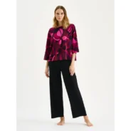 29698-Nanso-Naisten-pyjama-Amaria-8610-tummanpunainen