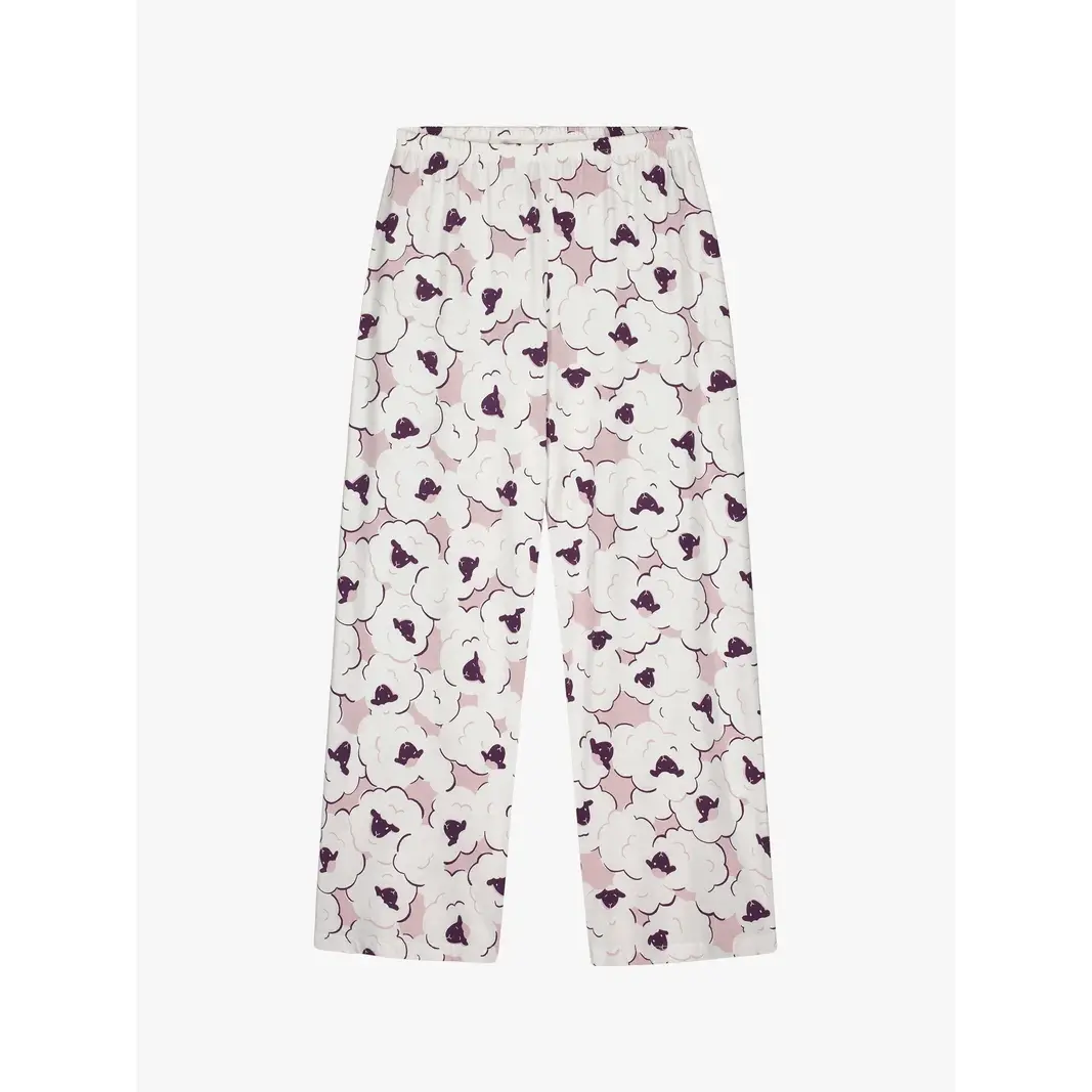 Nanso-naisten-lammaskuvioiset-trikoiset-pyjamanhousut