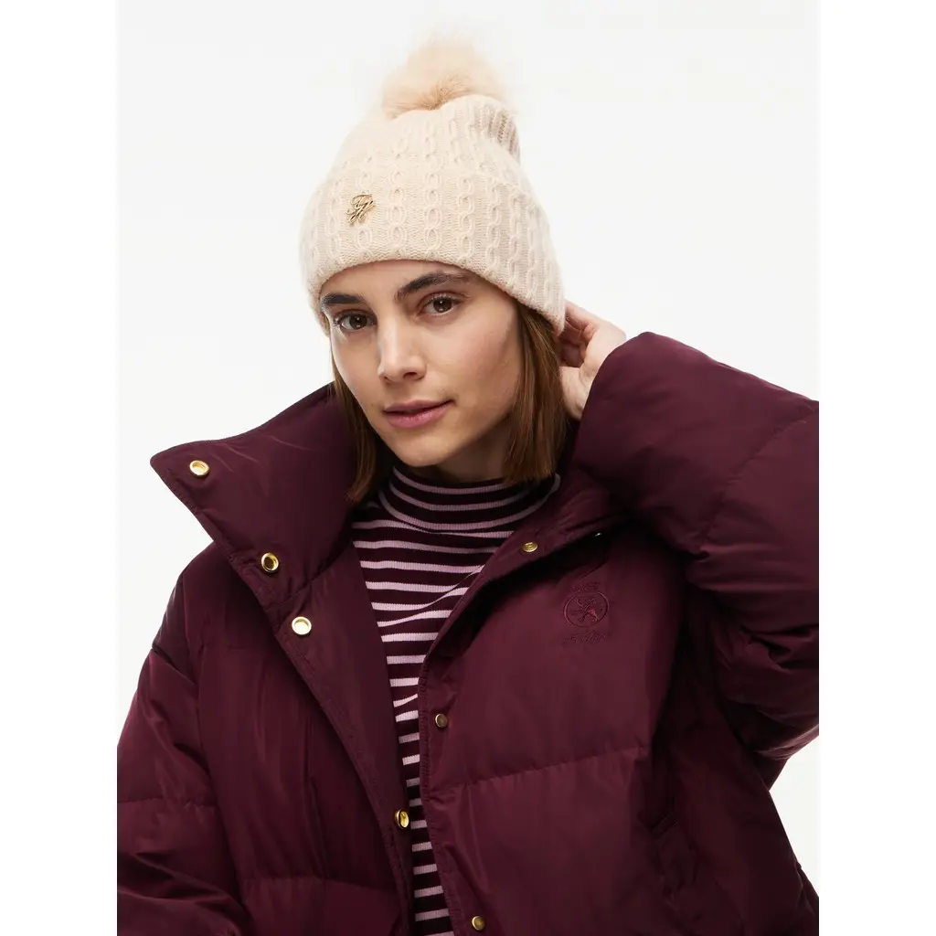 Tommy-Hilfiger-naisten-luonnonvalkoinen-tupsupipo