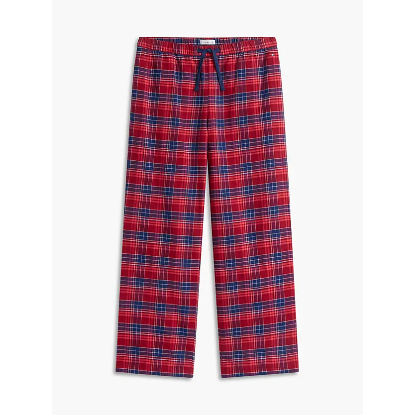 Tommy-Hilfiger-naisten-puna-siniruudullien-flanellipyjama
