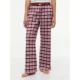 Tommy-Hilfiger-naisten-viininpunaiset-ruudulliset-flanellihousut-joustavalla-kuminauhavyotarolla