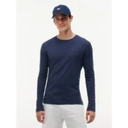 Tommy-Jeans-tummansininen-miesten-pitkahihanen-puuvillainen-trikoopaita
